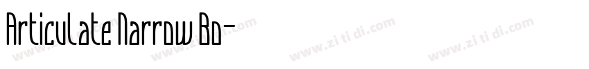 Articulate Narrow Bo字体转换
